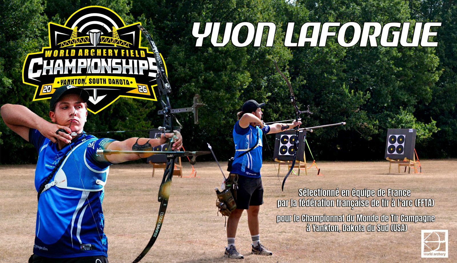 Yvon LAFORGUE ( Archers de BOÉ ) en bleu de FRANCE