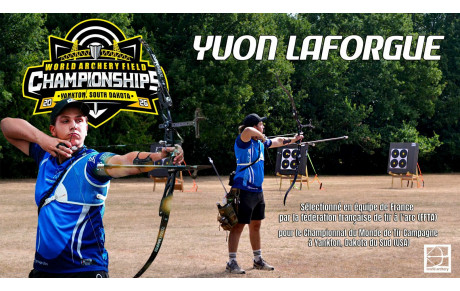 Yvon LAFORGUE ( Archers de BOÉ ) en bleu de FRANCE